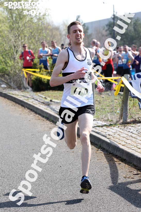 Senior mens 2019 Elswick Harirers Good Friday Road Relay, Newburn, Newcastle. Photo:  David T. Hewitson/Sports for All Pics